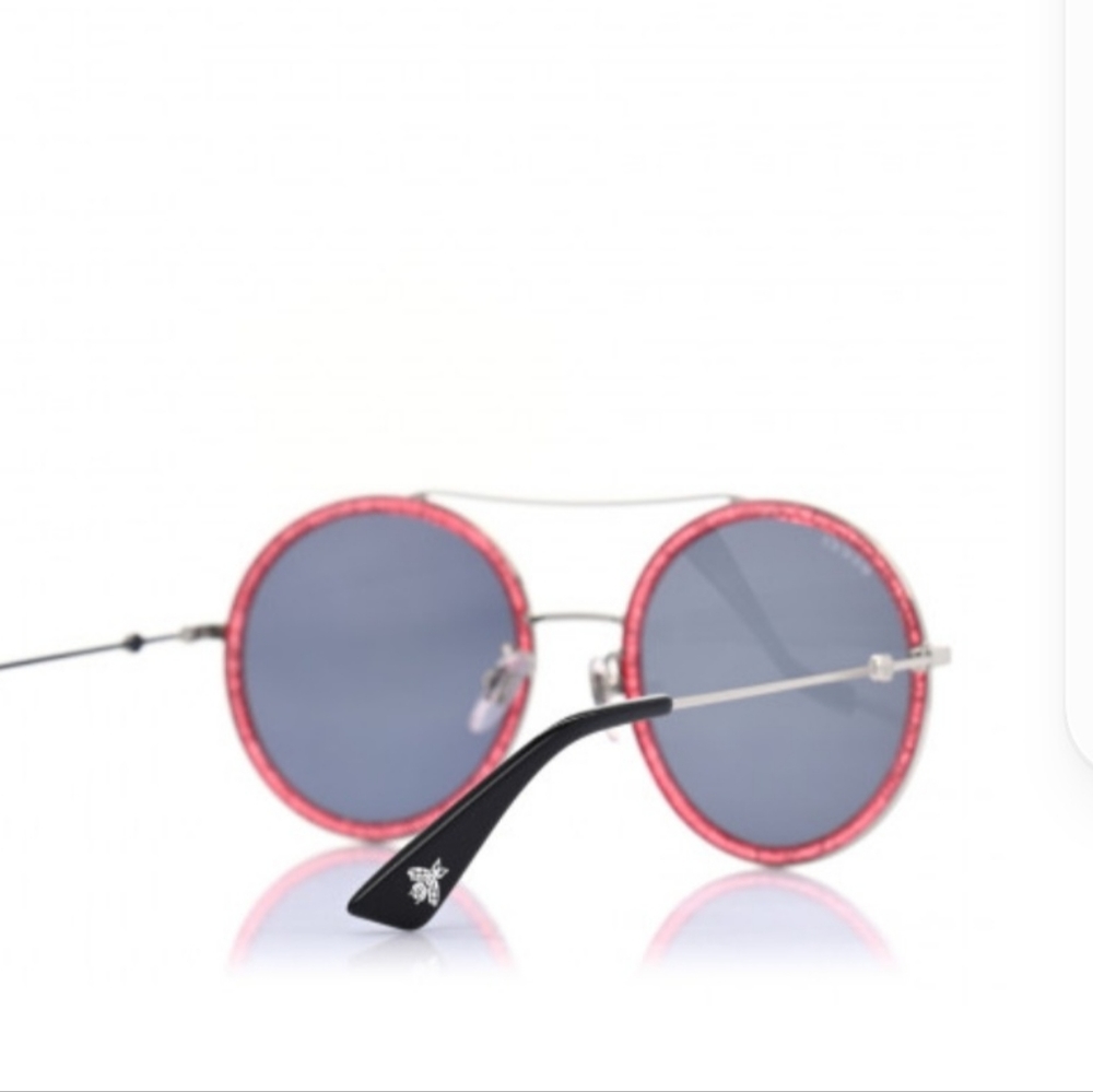 Gucci round frame glitter sunglasses - Picture 3 of 8